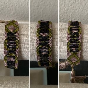 🚫❌SOLD❌🚫Dior cotton woven friendship bracelet